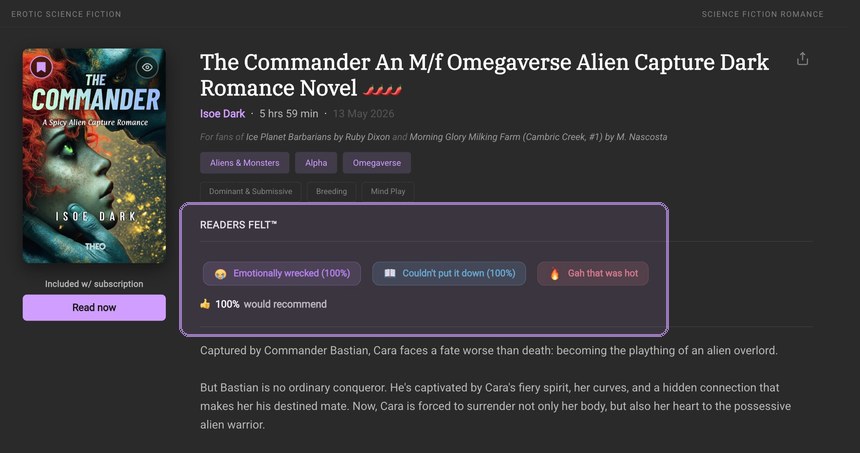 Story Detail screenshot